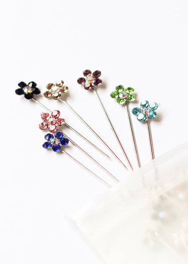 Flower Hijab Pins Pack of 10 Pins