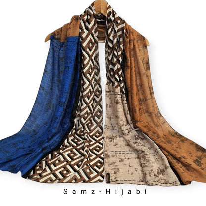 Ethnic Winter Hijab -Design 15