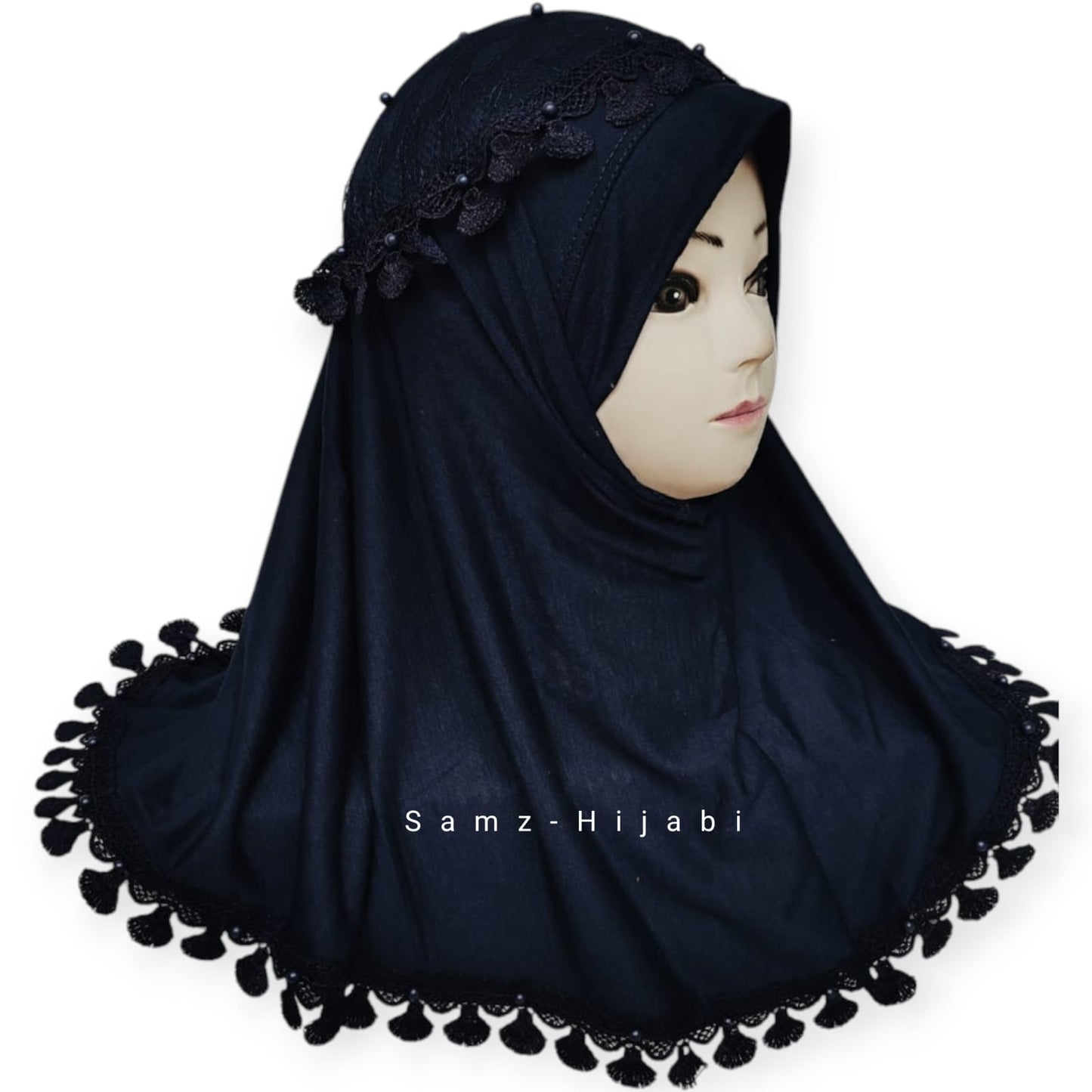 Crown Kids Hijab Black