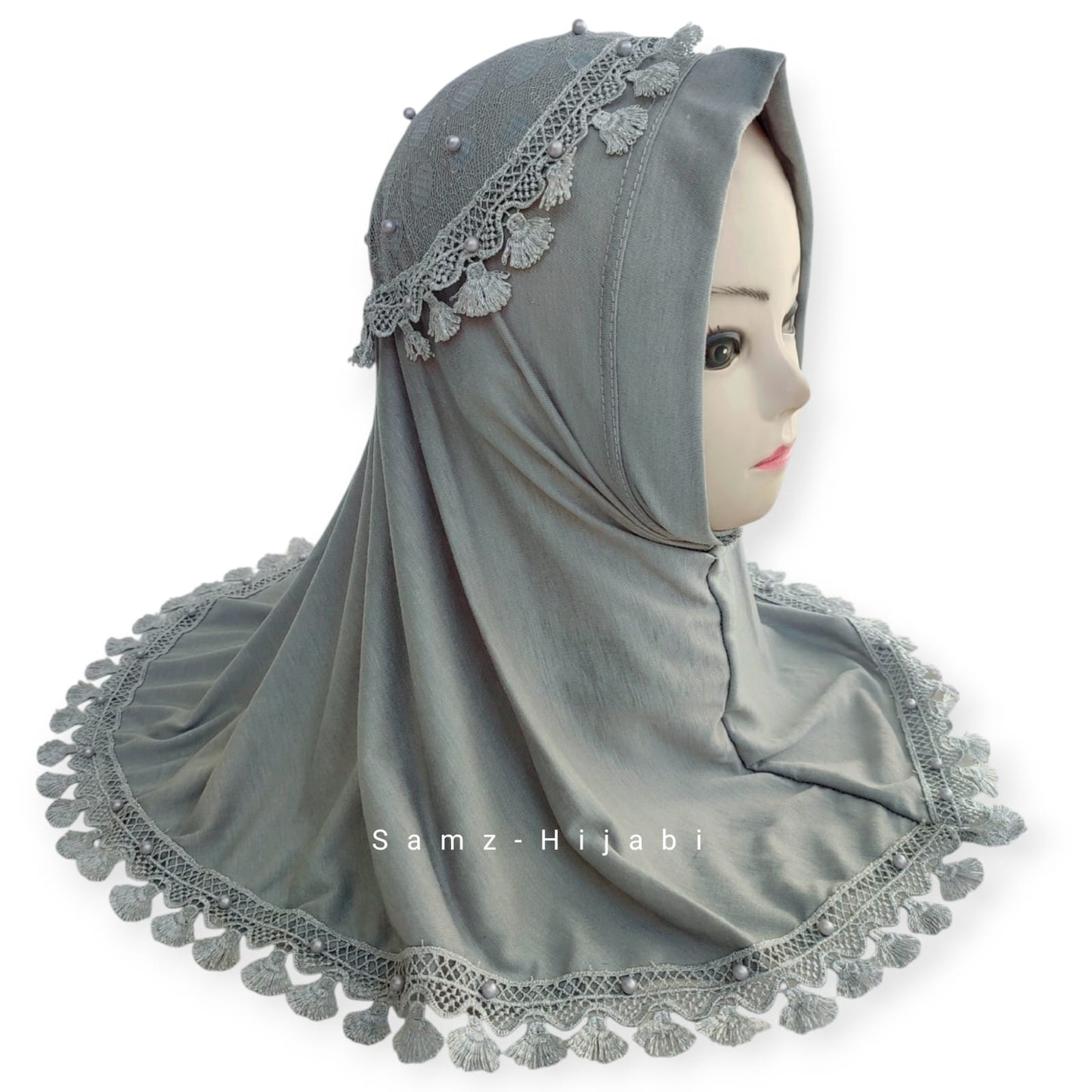 Crown Kids Hijab Grey