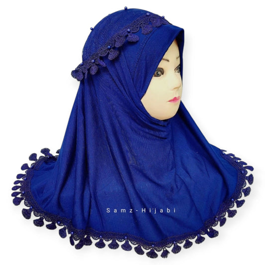 Crown Kids Hijab Royal Blue