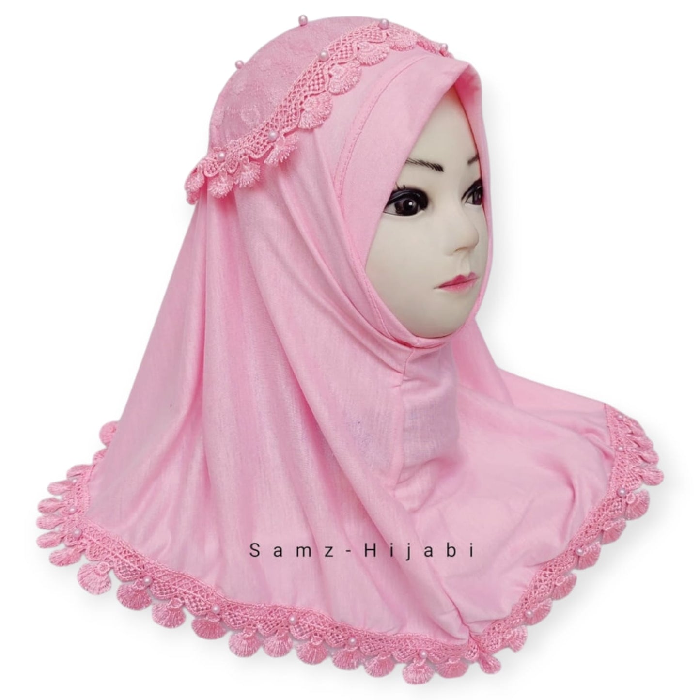 Crown Kids Hijab Pink