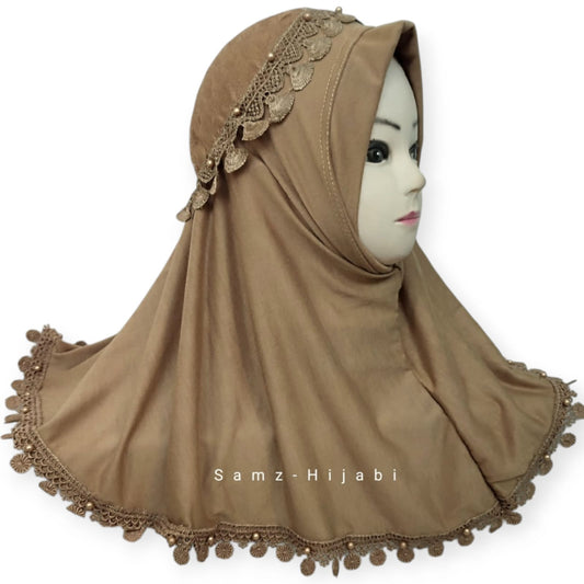 Crown Kids Hijab Khaki