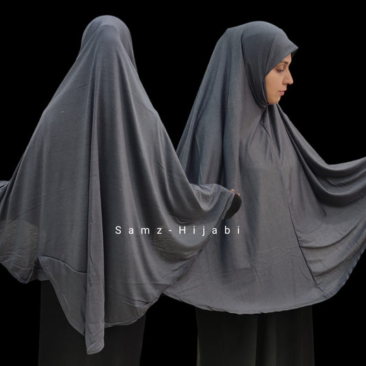 Jersey Khimar Makhna (Big Size) Dark Grey