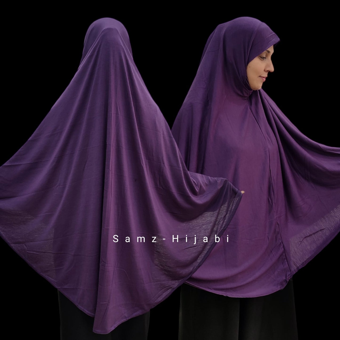 Jersey Khimar Makhna (Big Size) Purple