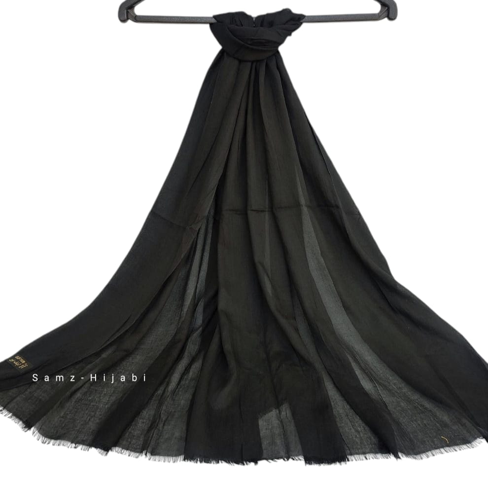 Turkish Lawn Hijab Black