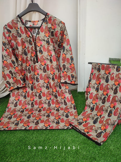 Printed Lawn Stitched Dresses Design-5