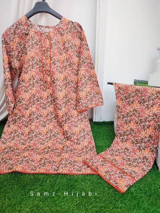 Printed Lawn Stitched Dresses Design-1