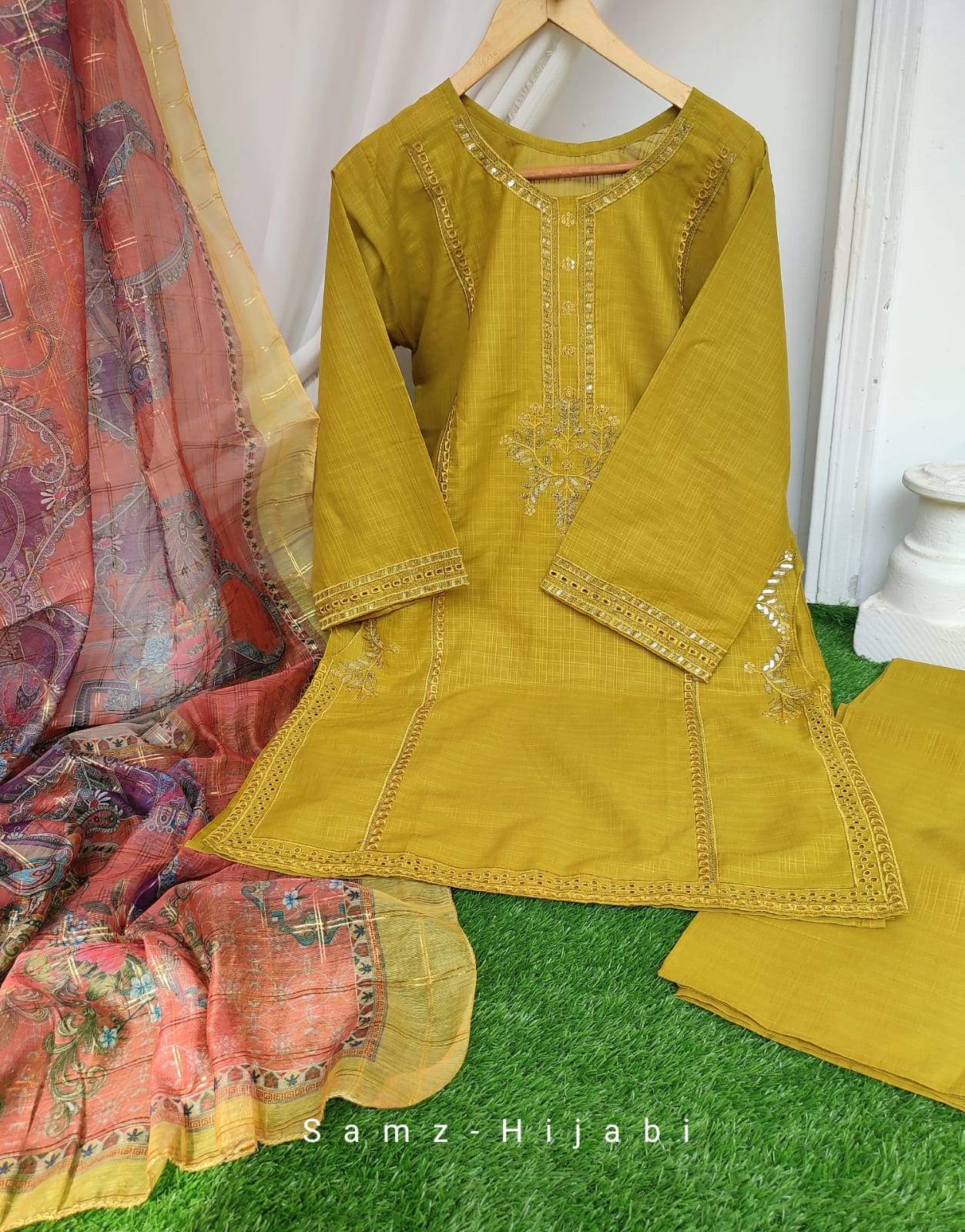 Side Pocket Embroidery  Dress Design _2