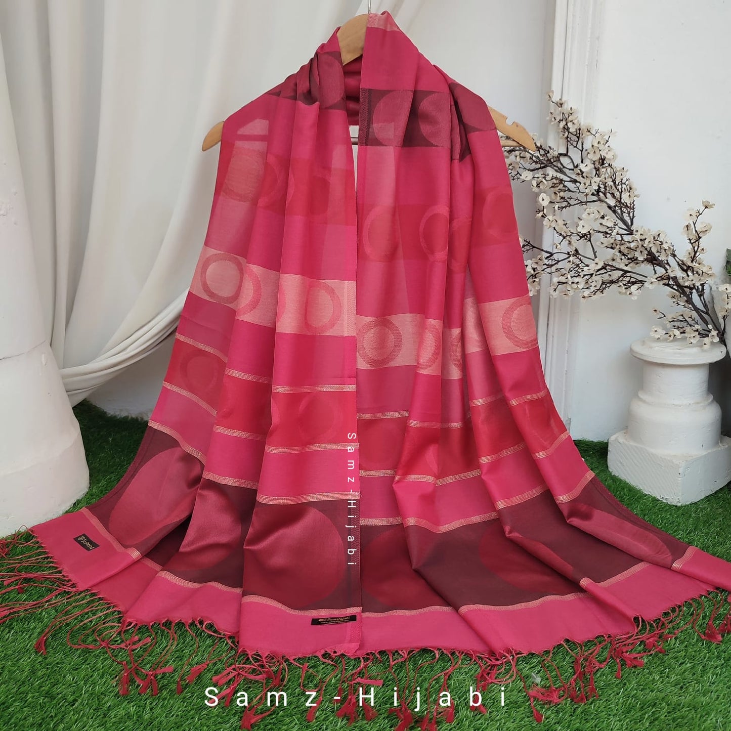 Summer Jacquard Hijab Design 7