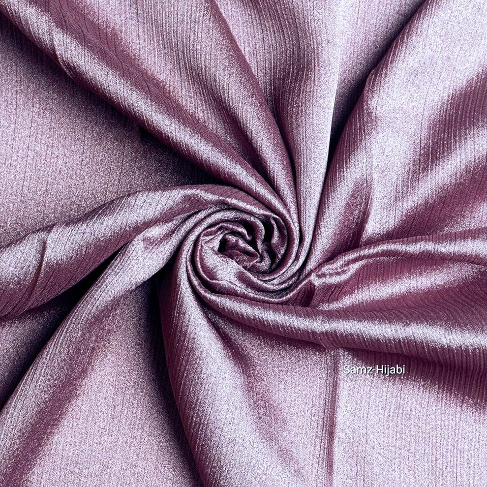 Luminous Crinkle Silk Hijab Mauve