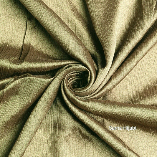 Luminous crinkle Silk Hijab Copper Gold