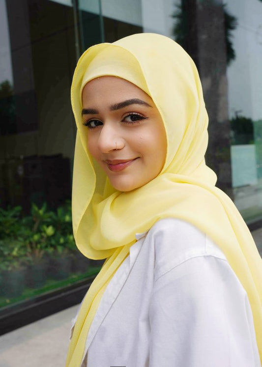Chiffon Georgette _ Lemon