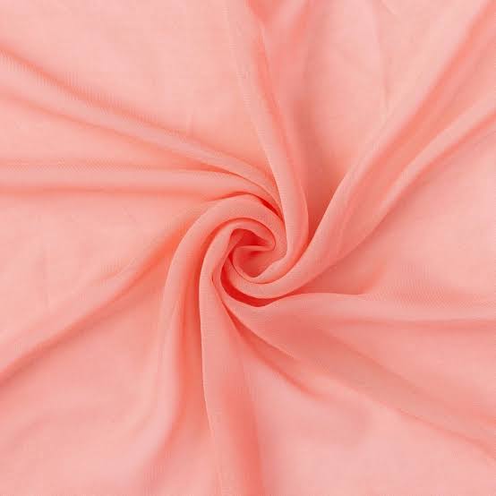 Chiffon Georgette Hijab  _ salmon peach