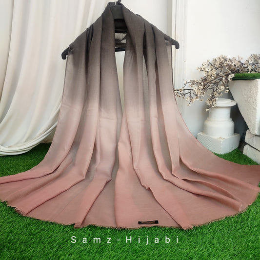 Tie Die Lawn Hijab_ Apricot