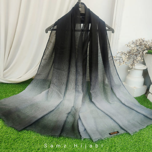 Tie Die Lawn Hijab _Black