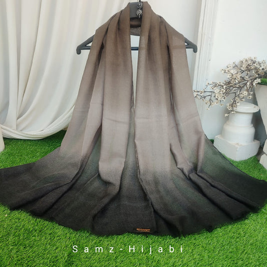 Tie Die Lawn Hijab _ Brown Black