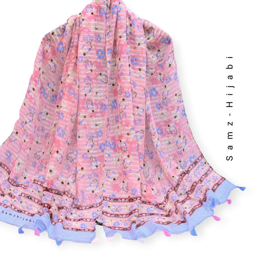 GulBahar Lawn Hijab _ Pink