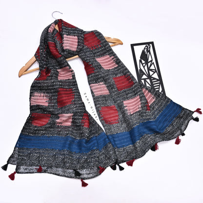 Cross -Check  Hijab-Blue