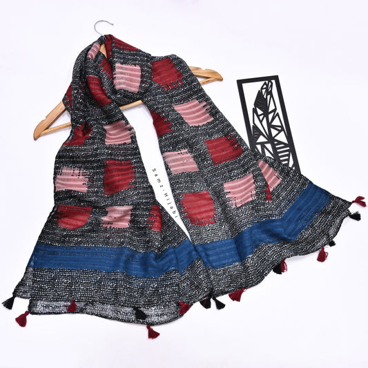 Cross -Check  Hijab-Blue