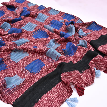 Cross -Check  Hijab- Maroon