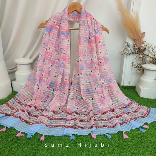 GulBahar Lawn Hijab _ Pink