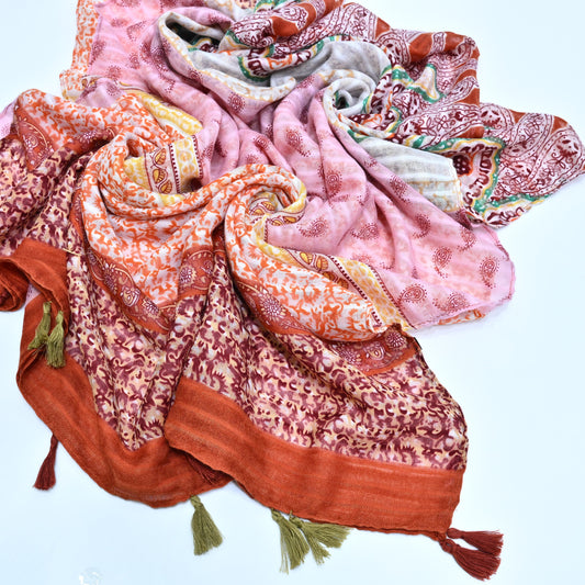 Booty Art Lawn Hijab Rust