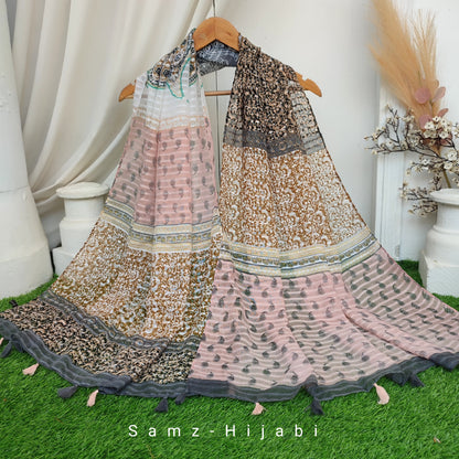 Booty Art Lawn Hijab Grey