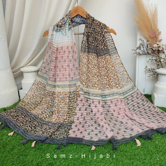 Booty Art Lawn Hijab Grey