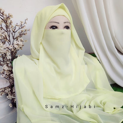 Hijab Naqab Set Lemon
