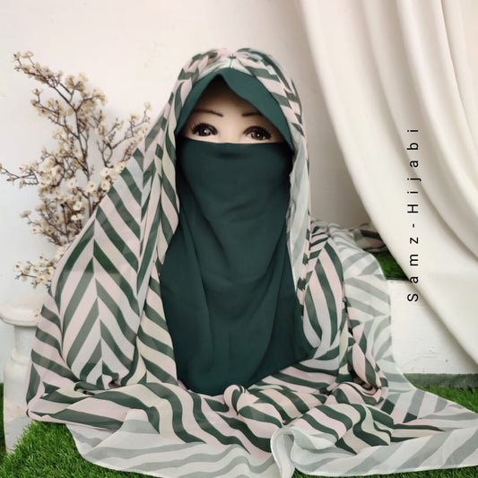 Instant Cap Hijab Set -Design 9