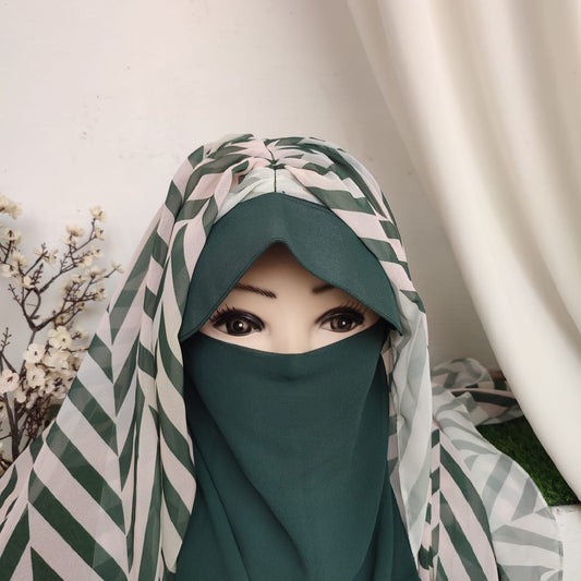 Instant Cap Hijab Set -Design 9