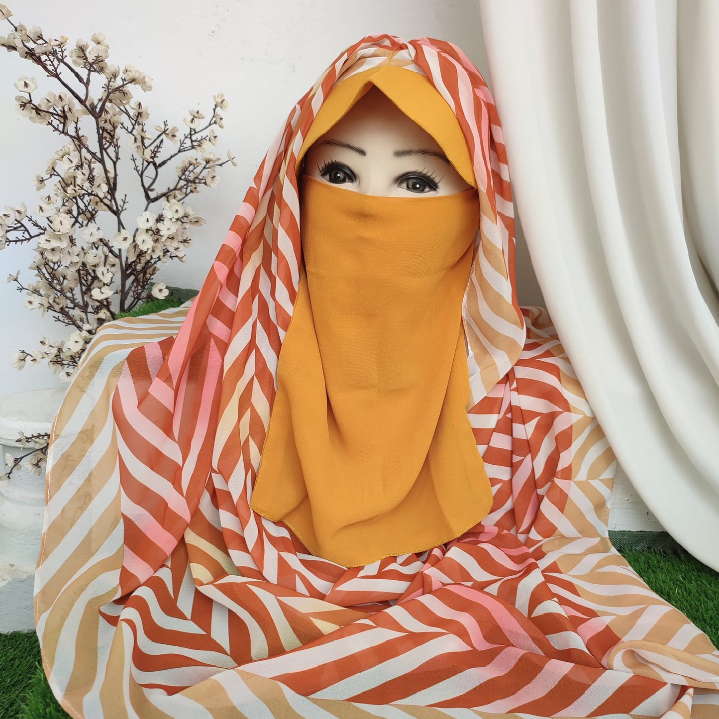 Instant Cap Hijab Set -Design 2