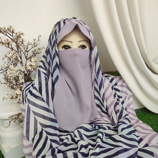 Instant Cap Hijab Set -Design 1