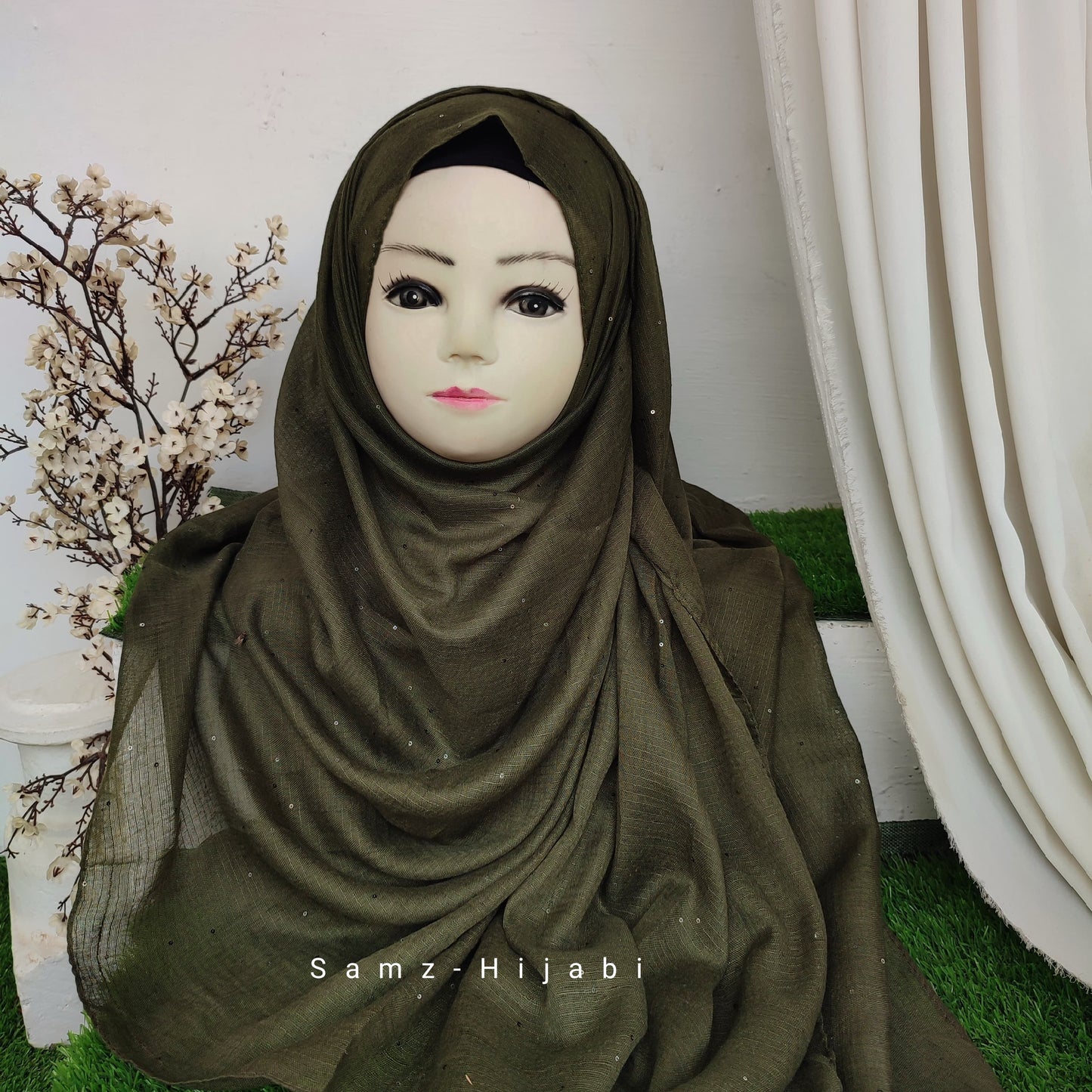 Sequence Pret Hijab Army Green
