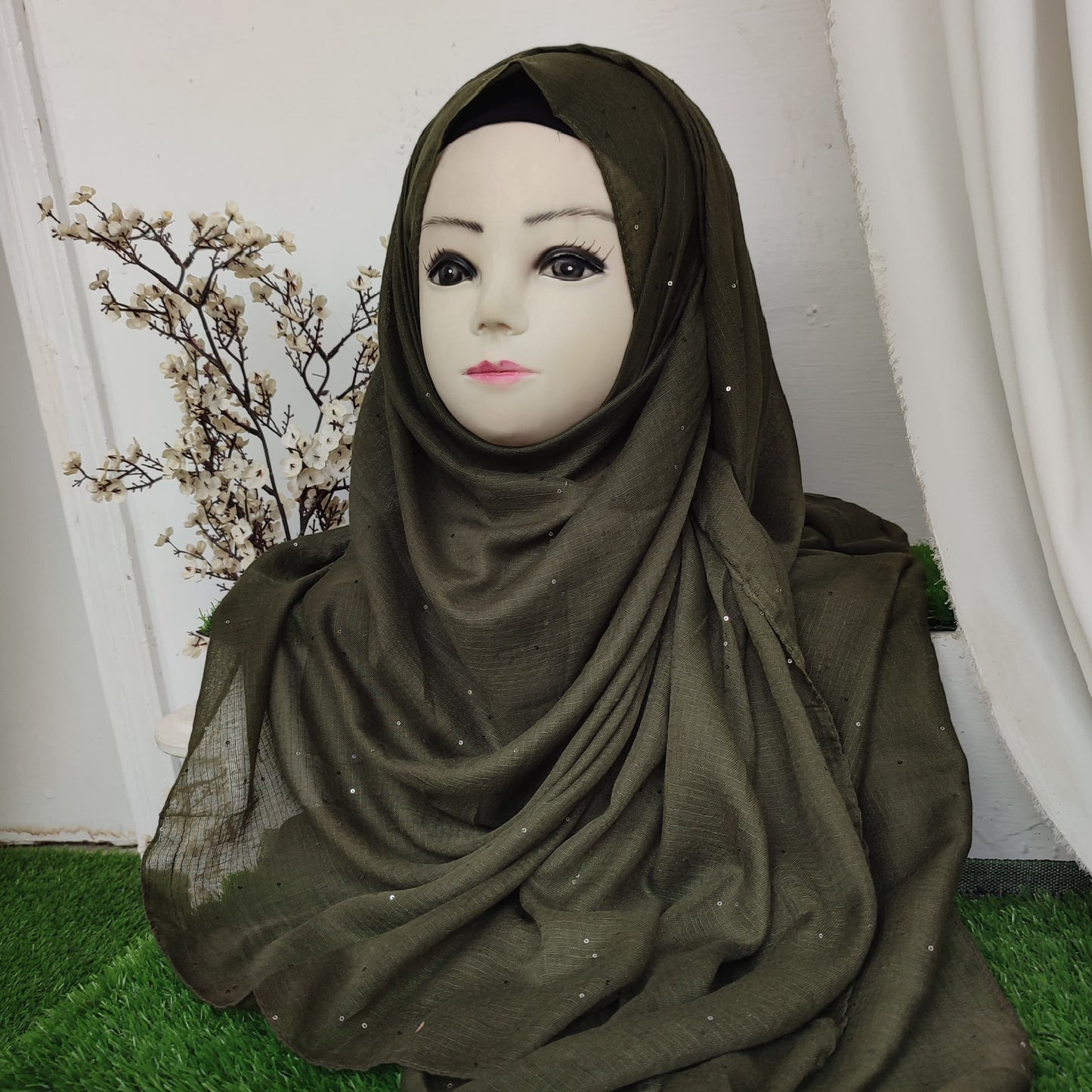 Sequence Pret Hijab Army Green