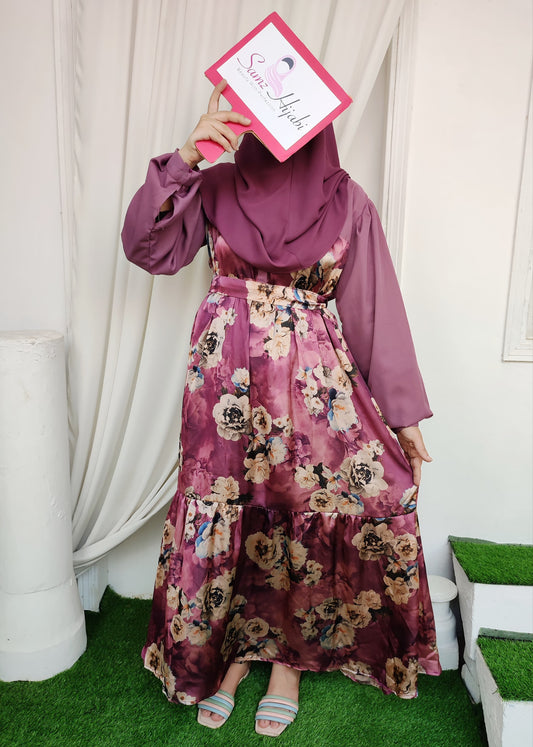 Two Step Frill Abaya Design 3