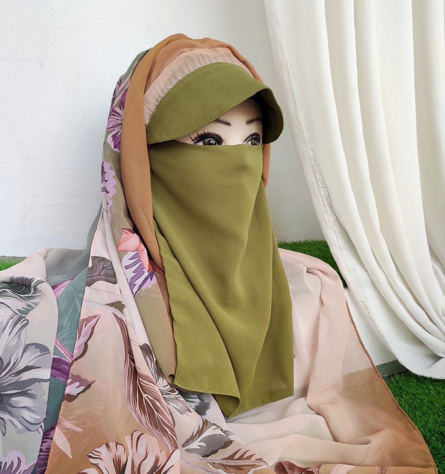 Instant Cap Hijab Set -Design 17