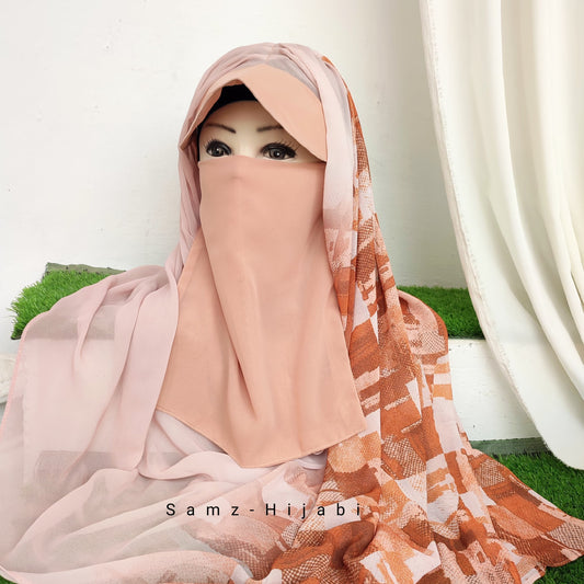 Instant Cap Hijab Set -Design 15