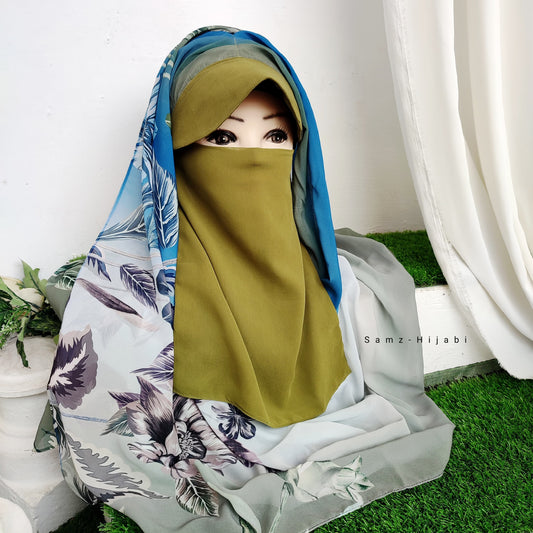 Instant Cap Hijab Set -Design 11
