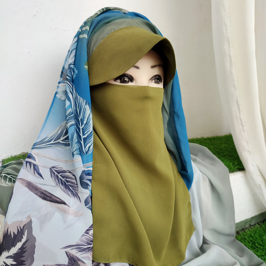 Instant Cap Hijab Set -Design 11
