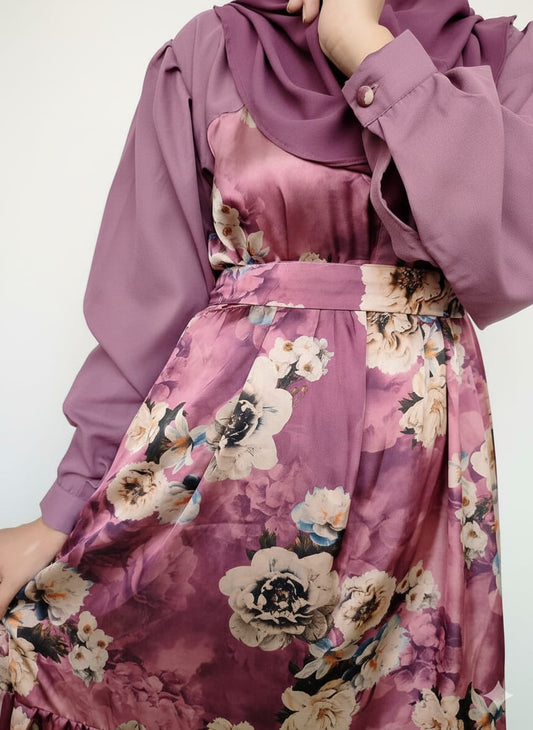 Two Step Frill Abaya Design 3