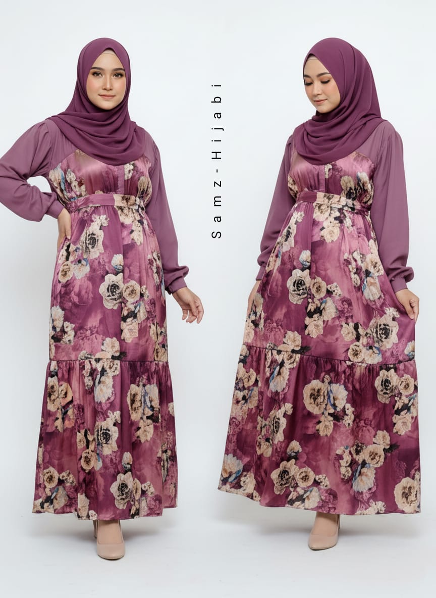 Two Step Frill Abaya Design 3