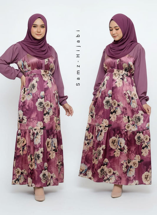 Two Step Frill Abaya Design 3