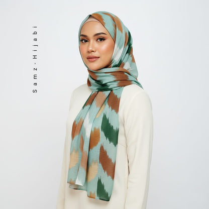 Wavy_Art Turkish Lawn Hijab_ Pastel Green