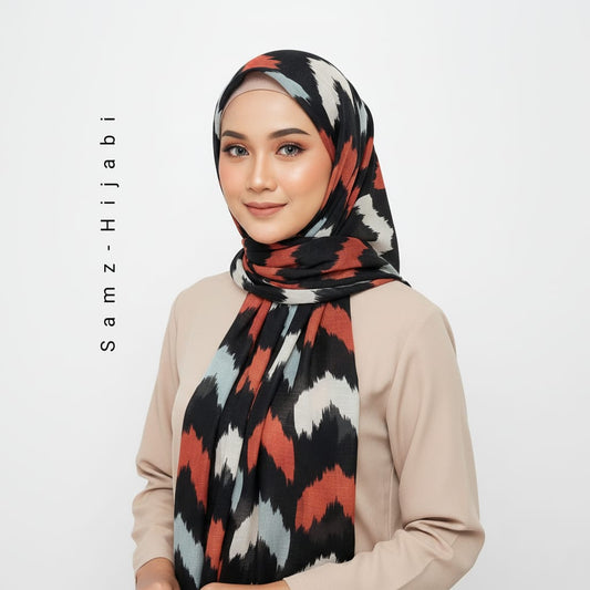 Wavy_Art Turkish Lawn Hijab_Black 2