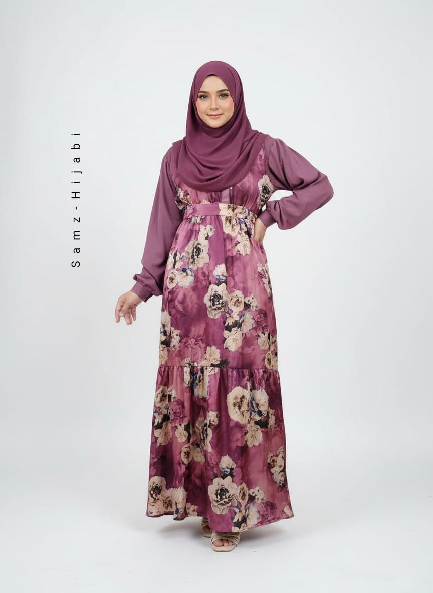 Two Step Frill Abaya Design 3