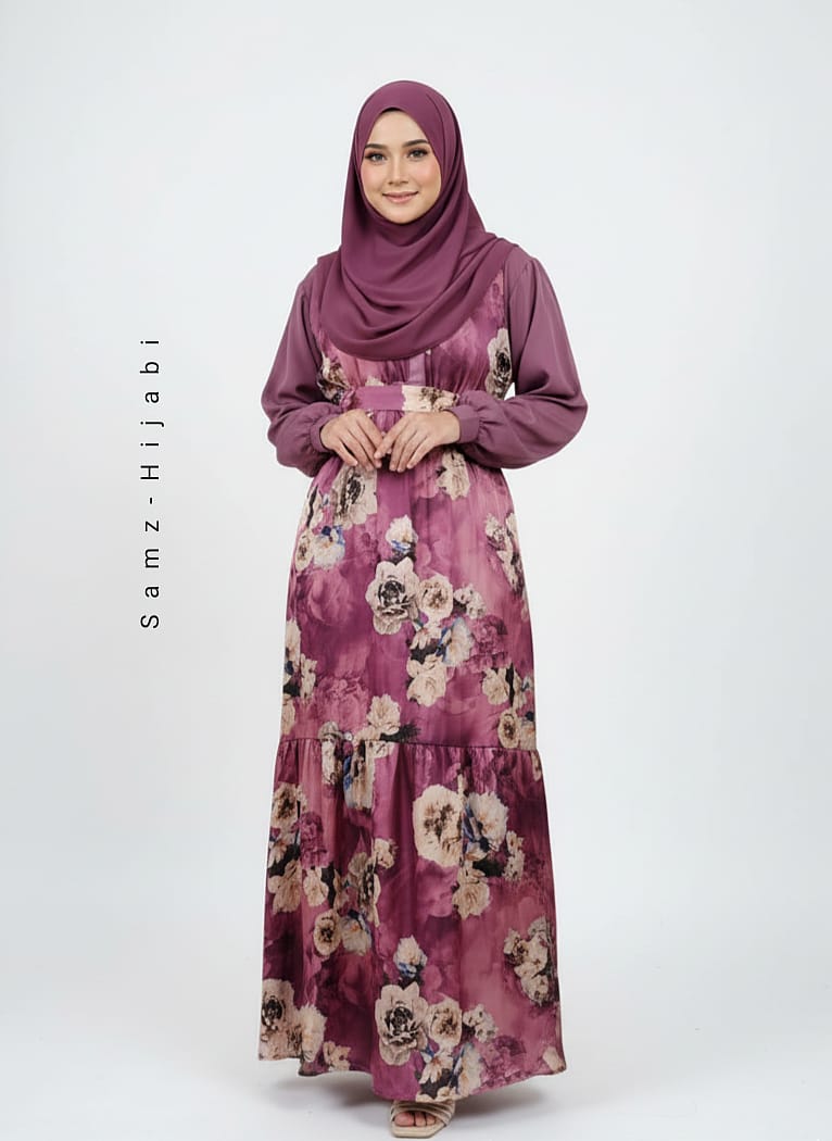 Two Step Frill Abaya Design 3