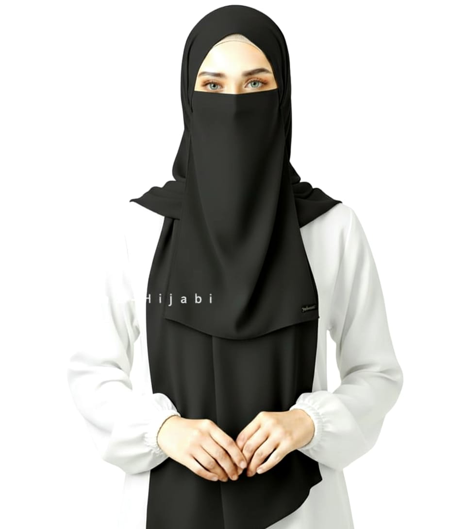 Hijab Naqab Set - Black