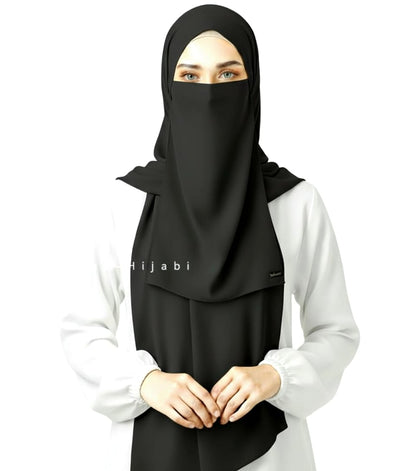 Hijab Naqab Set - Black